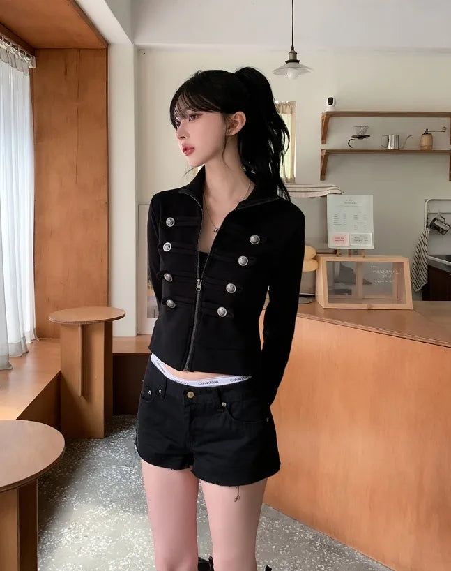 ULAN（ユレン）の「ボイド ナポレオン ハイネック ジップアップ（トップス）」