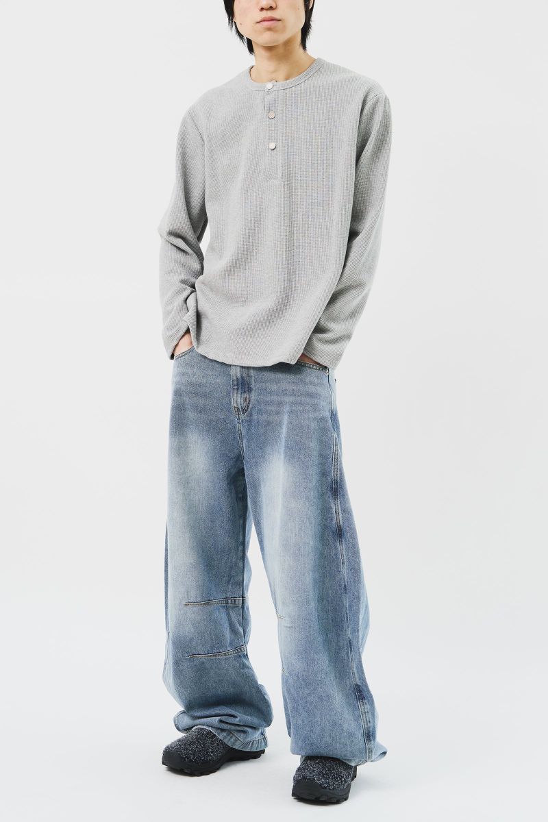 Pis Henley Neck Top (3color)
