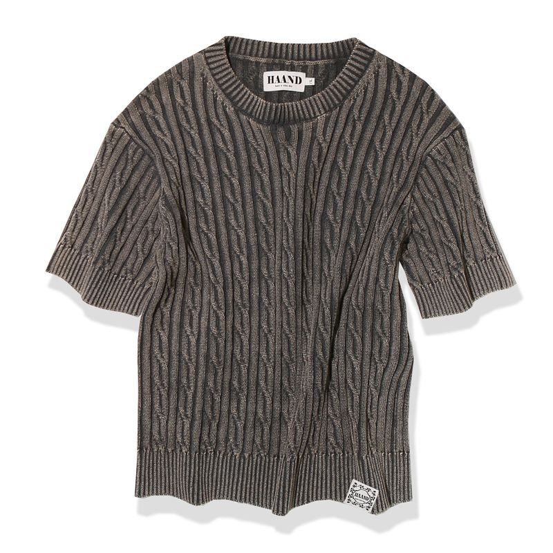 Posh Cable Stone Washing Knit