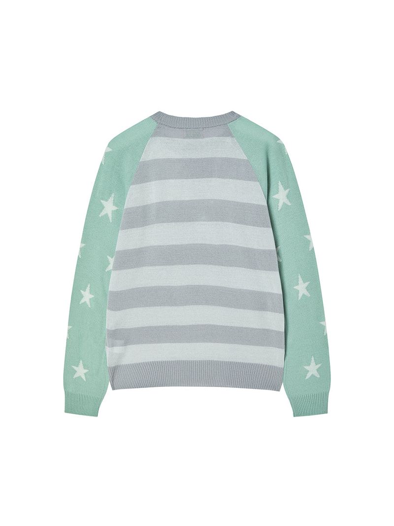 STAR STRIPE KNIT MINT