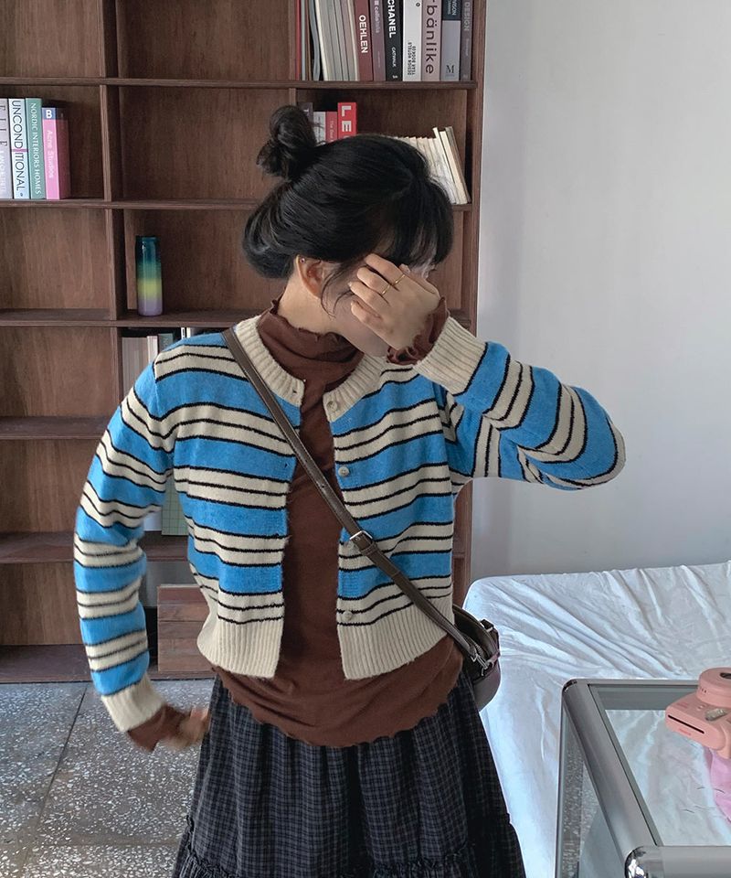 Mode Stripe Cardigan