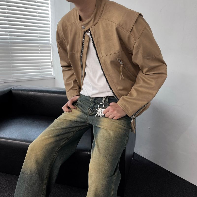 MG Suede Biker Jacket (3 colors)