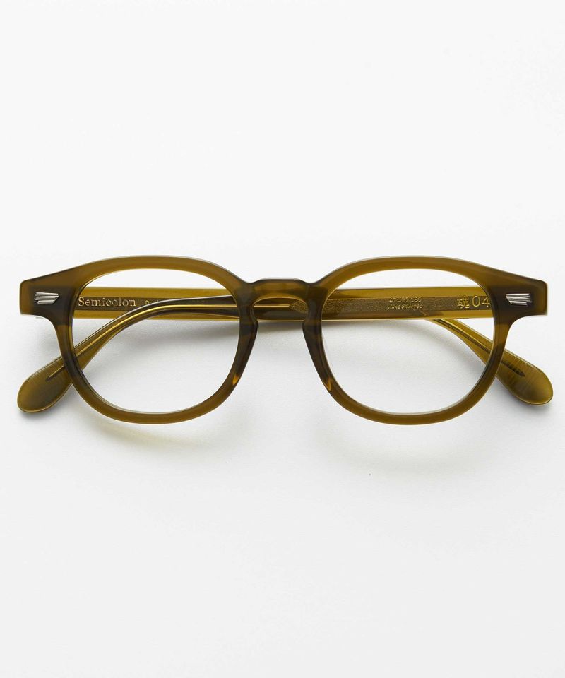 魂04 Forest Green Blue Light Glasses