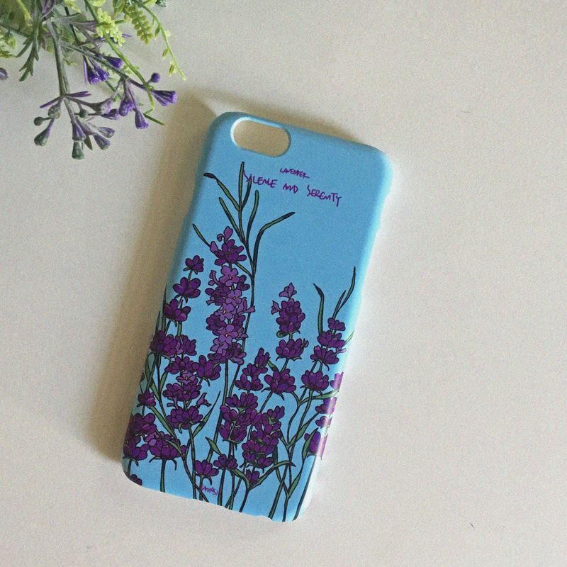 Lavender Under Clouds (iPhone) Matt Hard Case
