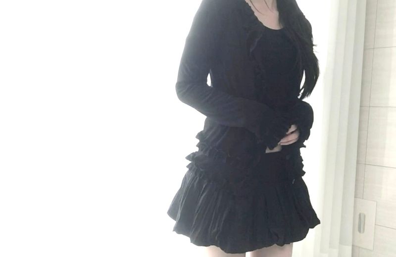 Icing frill cardigan