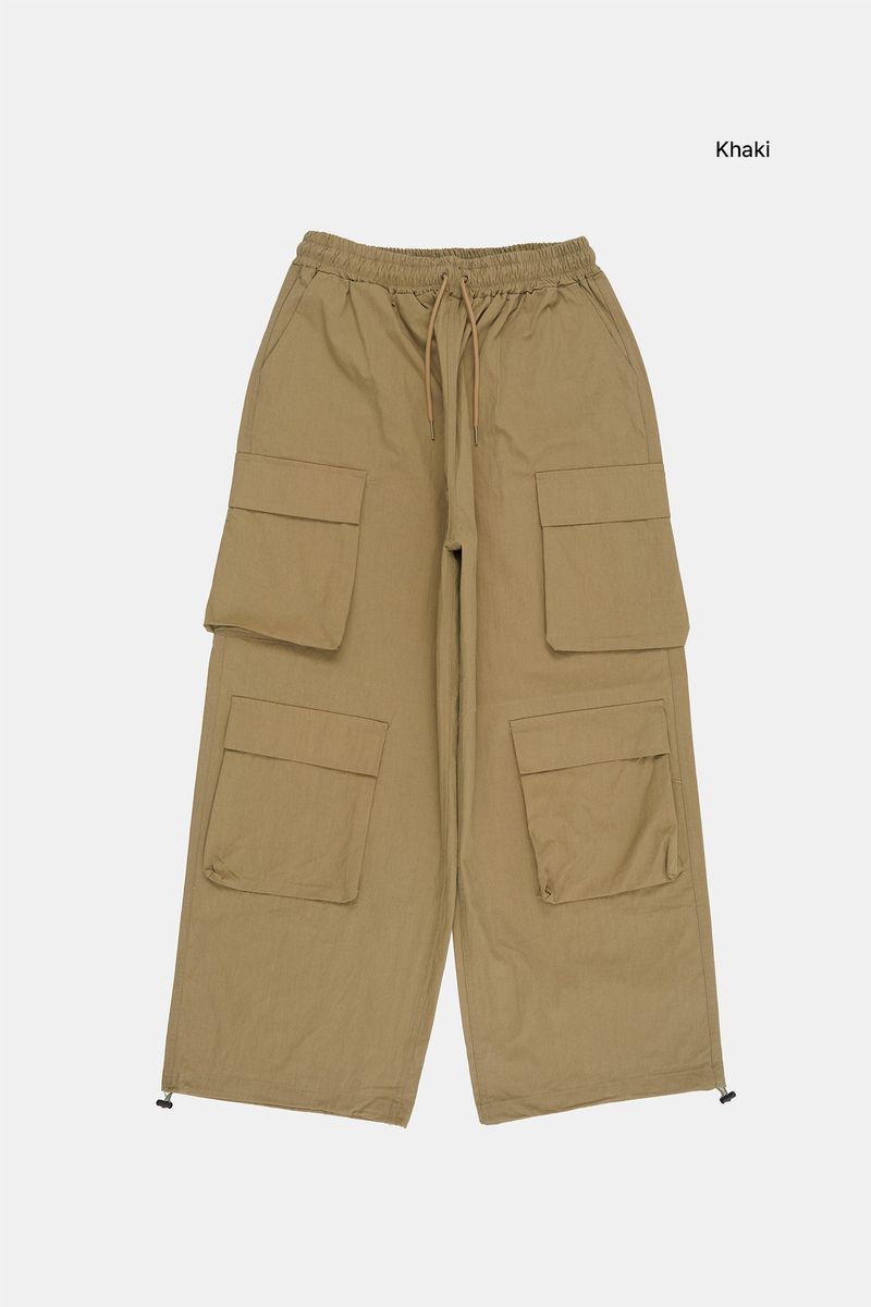Pixel wide cargo banding pants