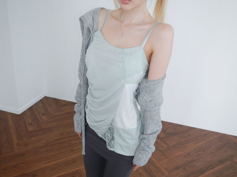puzzle sage long camisole(2 color)