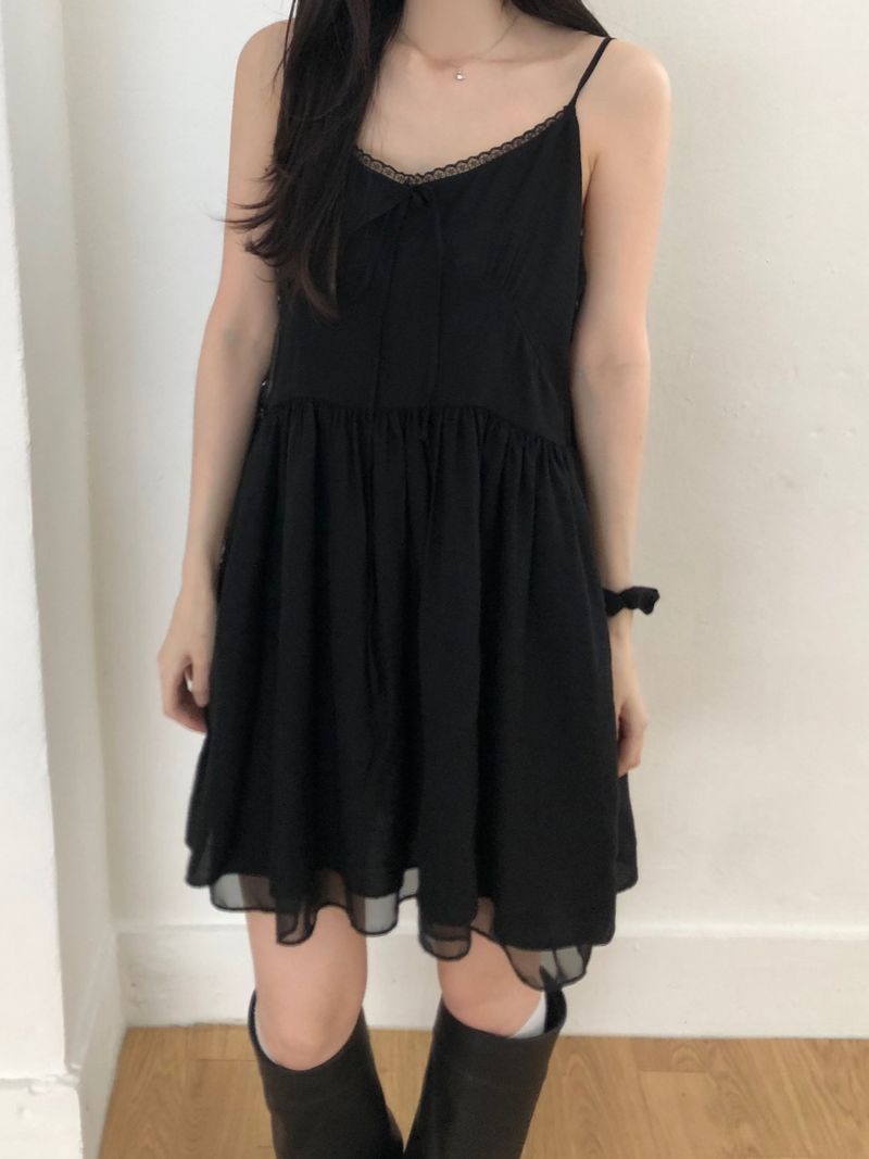 Sof Lace Mini Dress (2 colors)