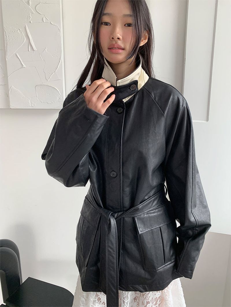 JAZZ THE ORDER(ジャズ ザ オーダー)の「GARMENT COMBI HALF LEATHER JACKET (2C)(Jackets/Outerwear)」