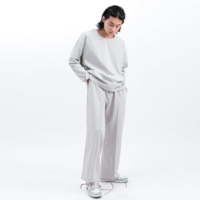 WOVEN T-SHIRT COOL GREY