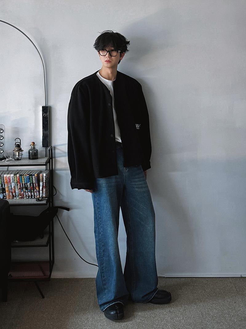 Awesome Super Long Wide Denim Pants (5color)