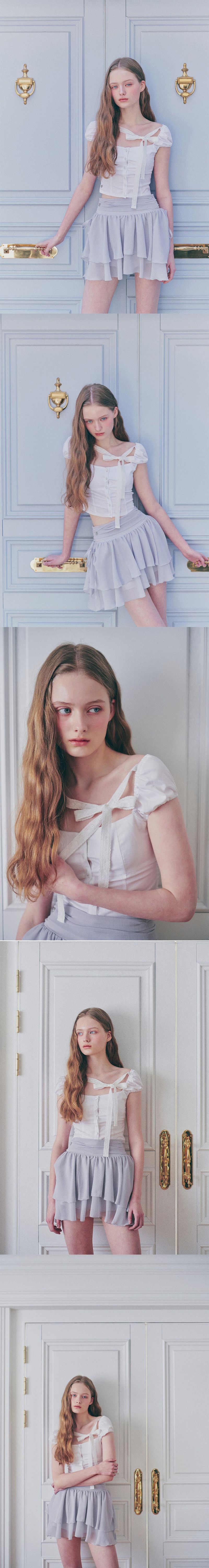 WENDY RIBBON BLOUSE white