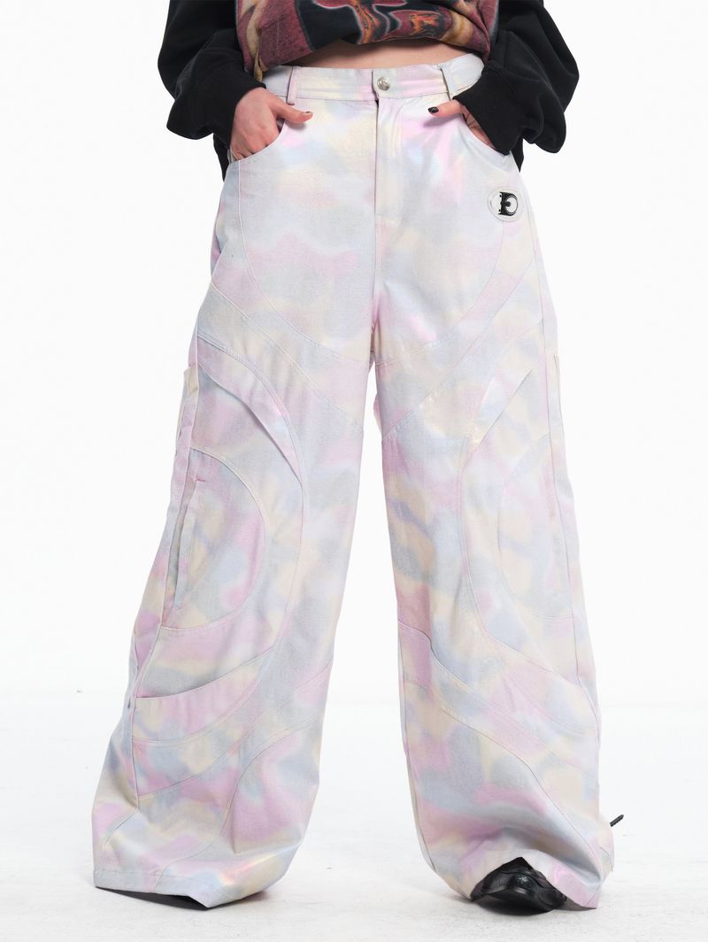 Embryo（エンブリオ）の「Embryo white glossy special fabric pants（Pants）」