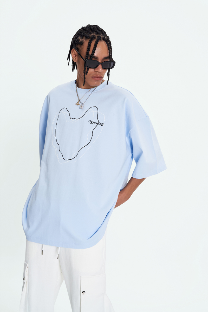 Overfit Line Drawing T-Shirt
