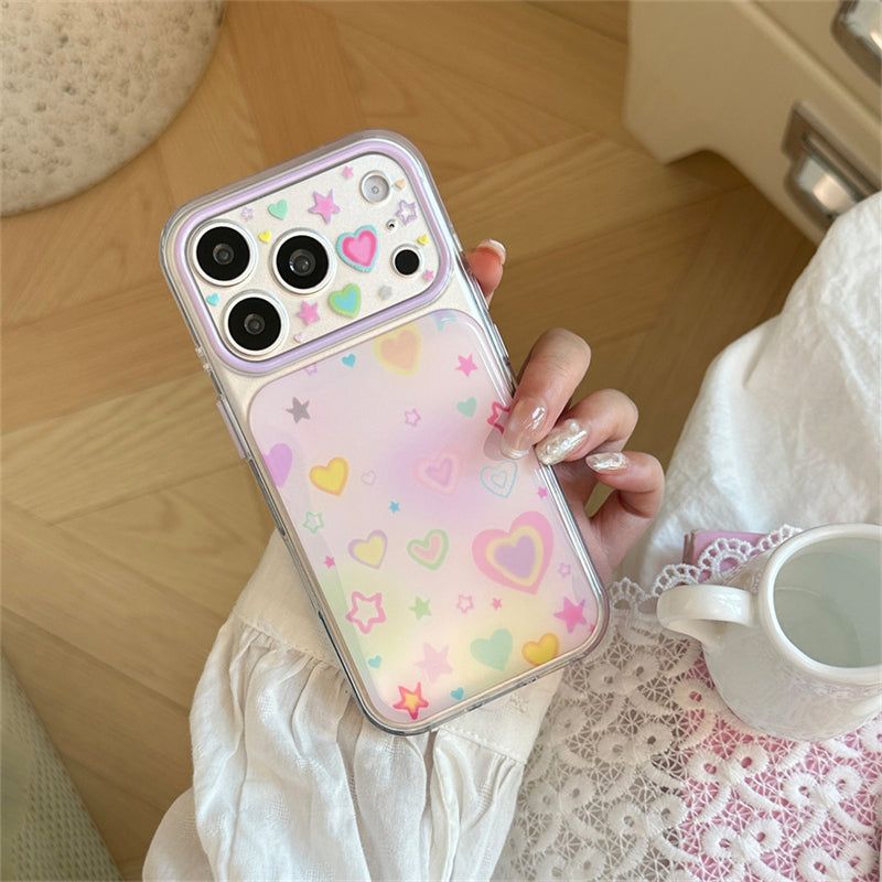 [1+1BOGO] Color Heart Gradient iPhone Case