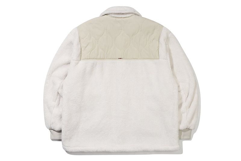 SHOULDER QUILTING JACKET_OATMEAL