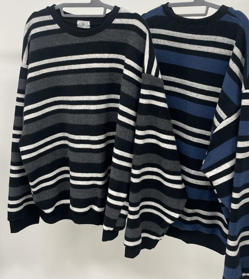 sain peach stripe round mtm