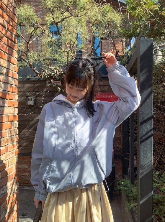 BAON（バオン）の「[unisex] Hishan Cut Two-Way Hood Windbreaker（Jackets/Outerwear）」