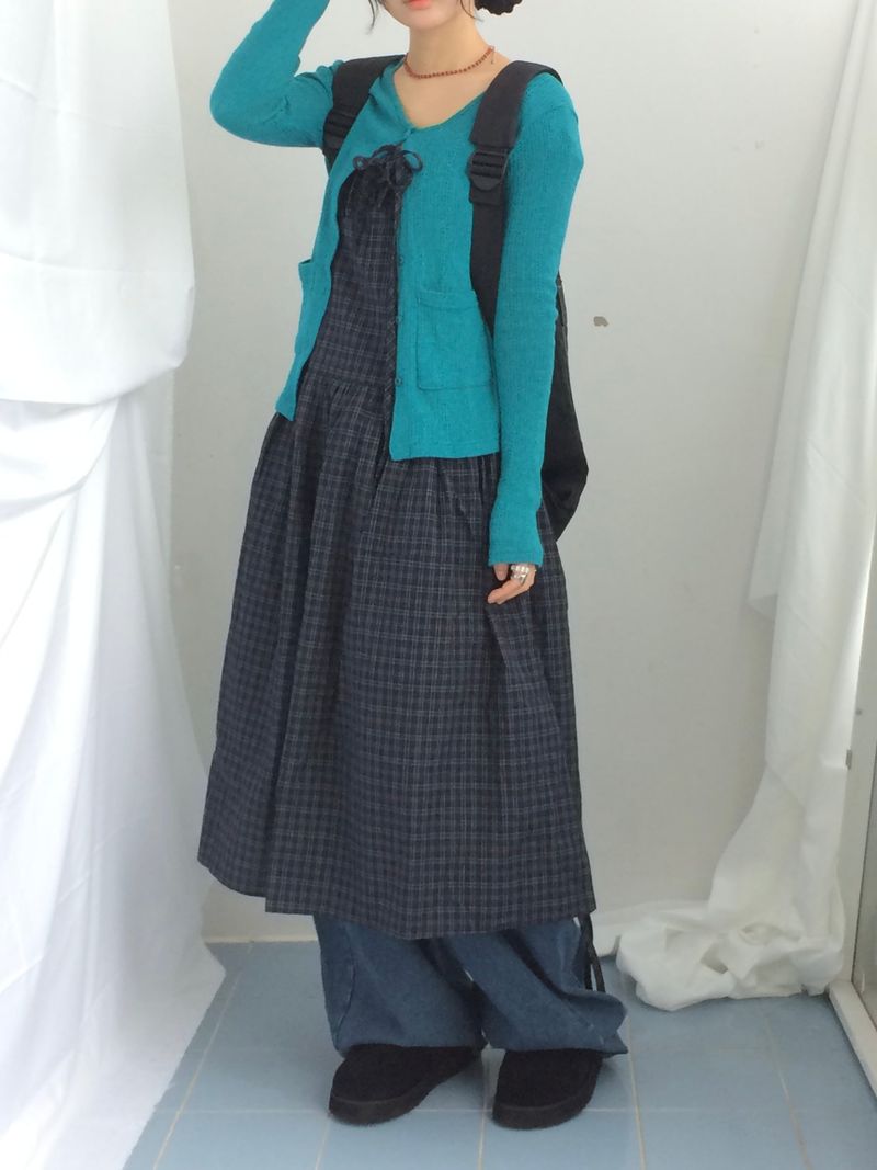 Vintage Mori Checkered Dress