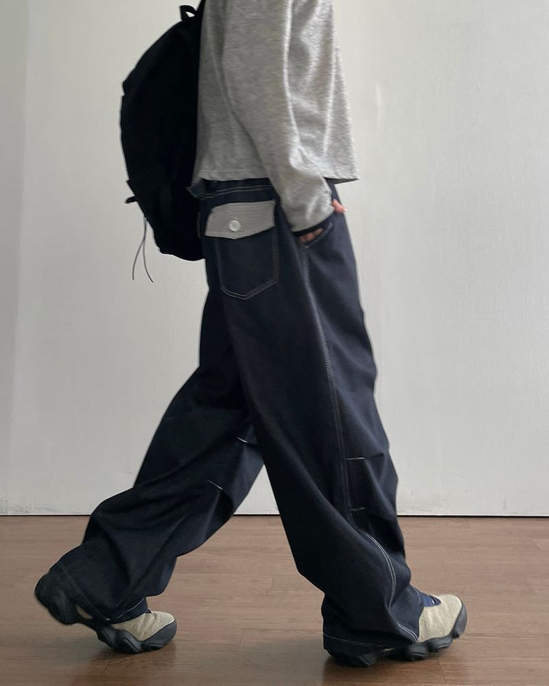 Checker Nonfade Denim Pants
