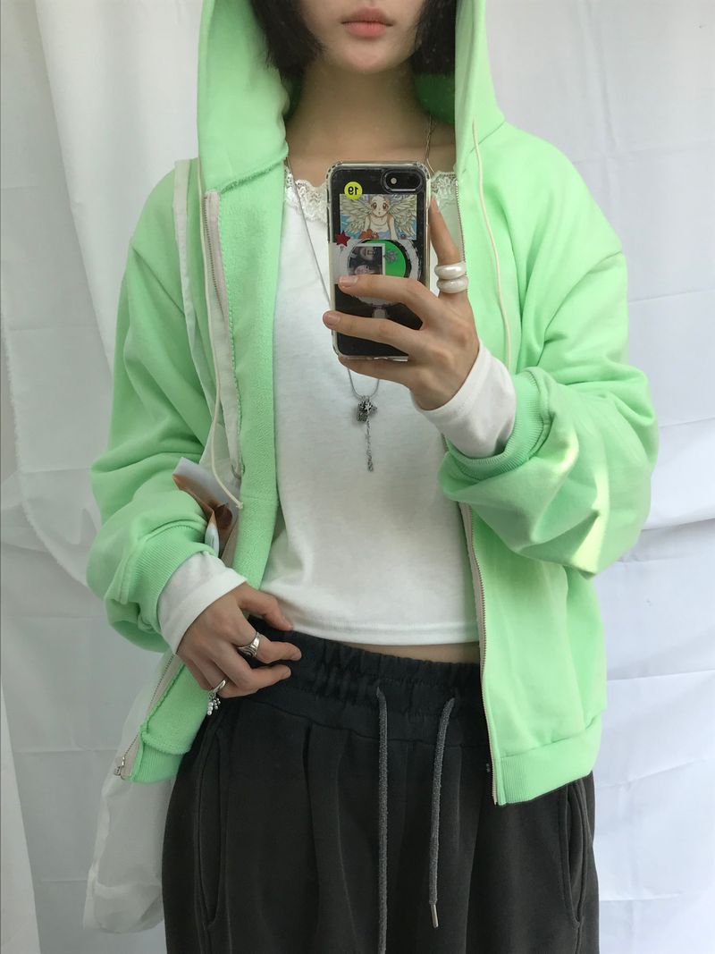 Clover Soft Loose Zip-Up