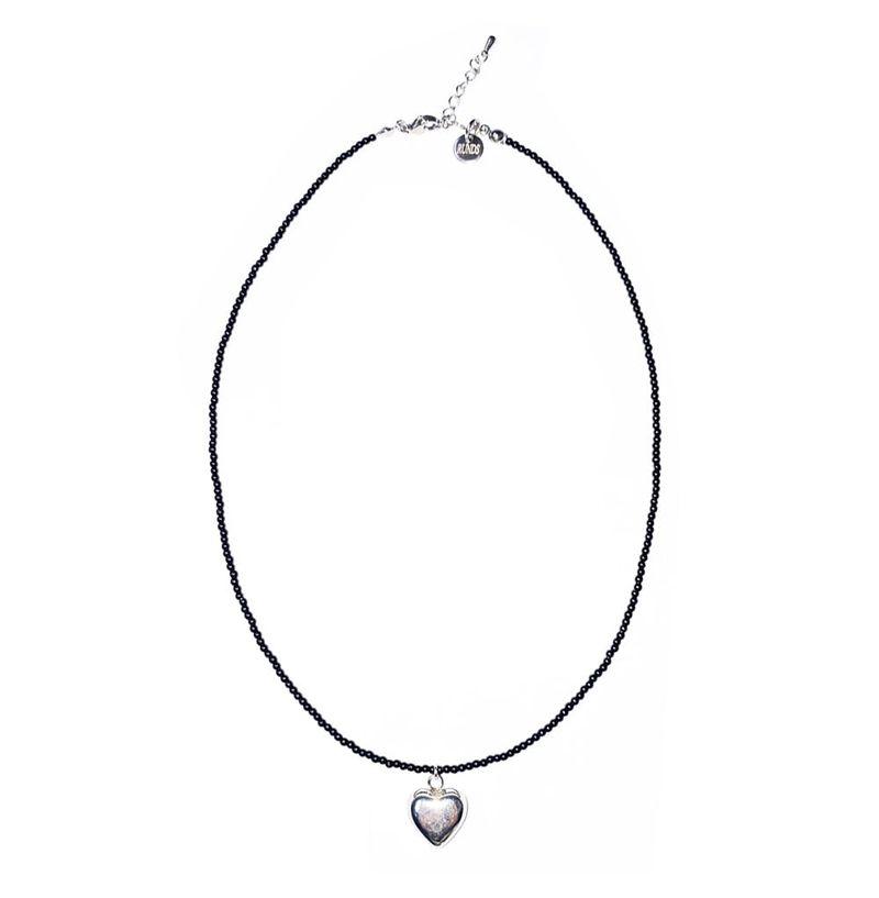 heart beads necklace (3color)