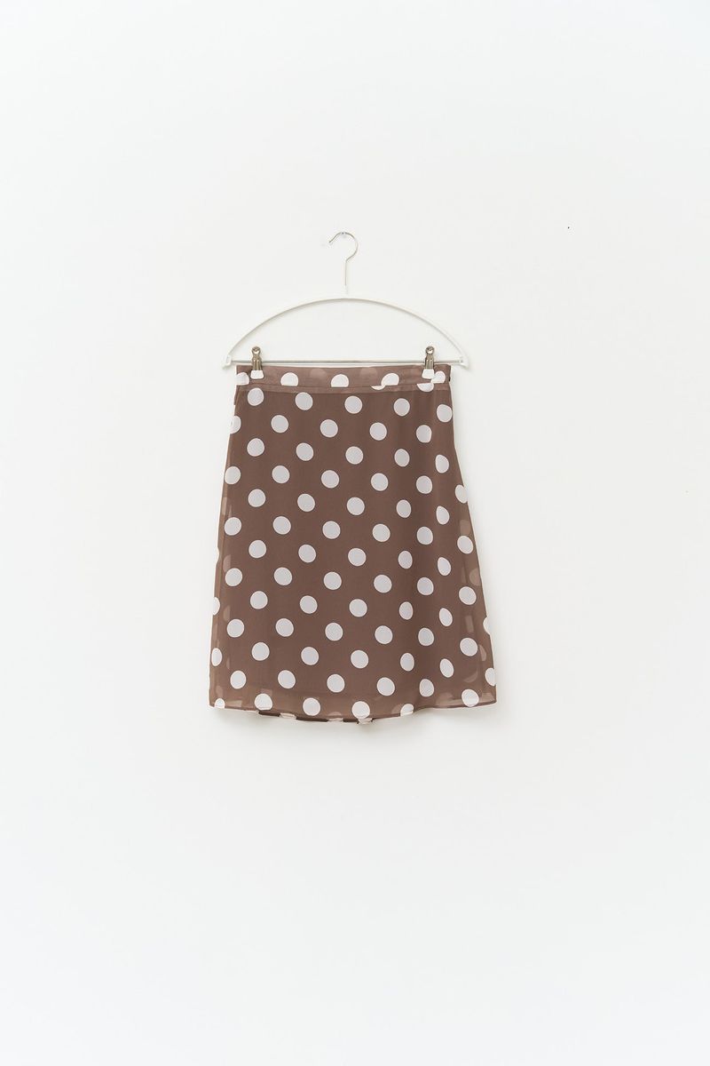 (W) Cora Dot Chiffon Skirt