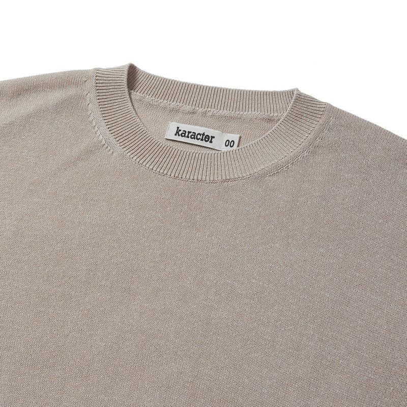Totem short sleeve knit / Ecru