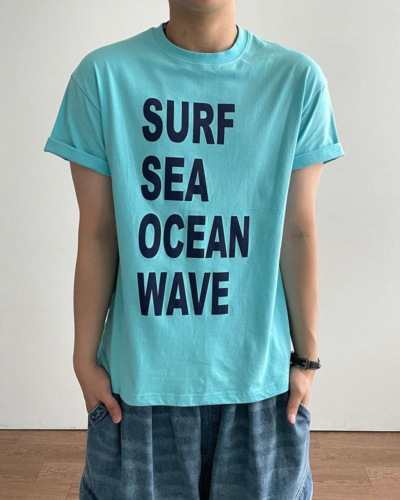 Mix Printing Short Sleeve T-shirt
