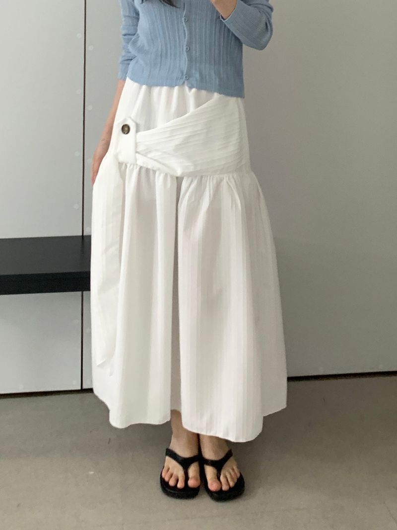 ROIA(ロイア)の「Bay Shirred Banding Long Skirt(Skirts)」