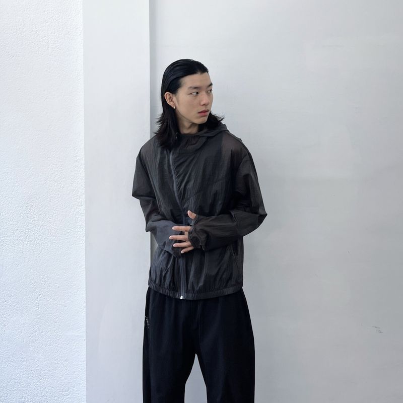Mist Sheer Crinkle Windbreaker