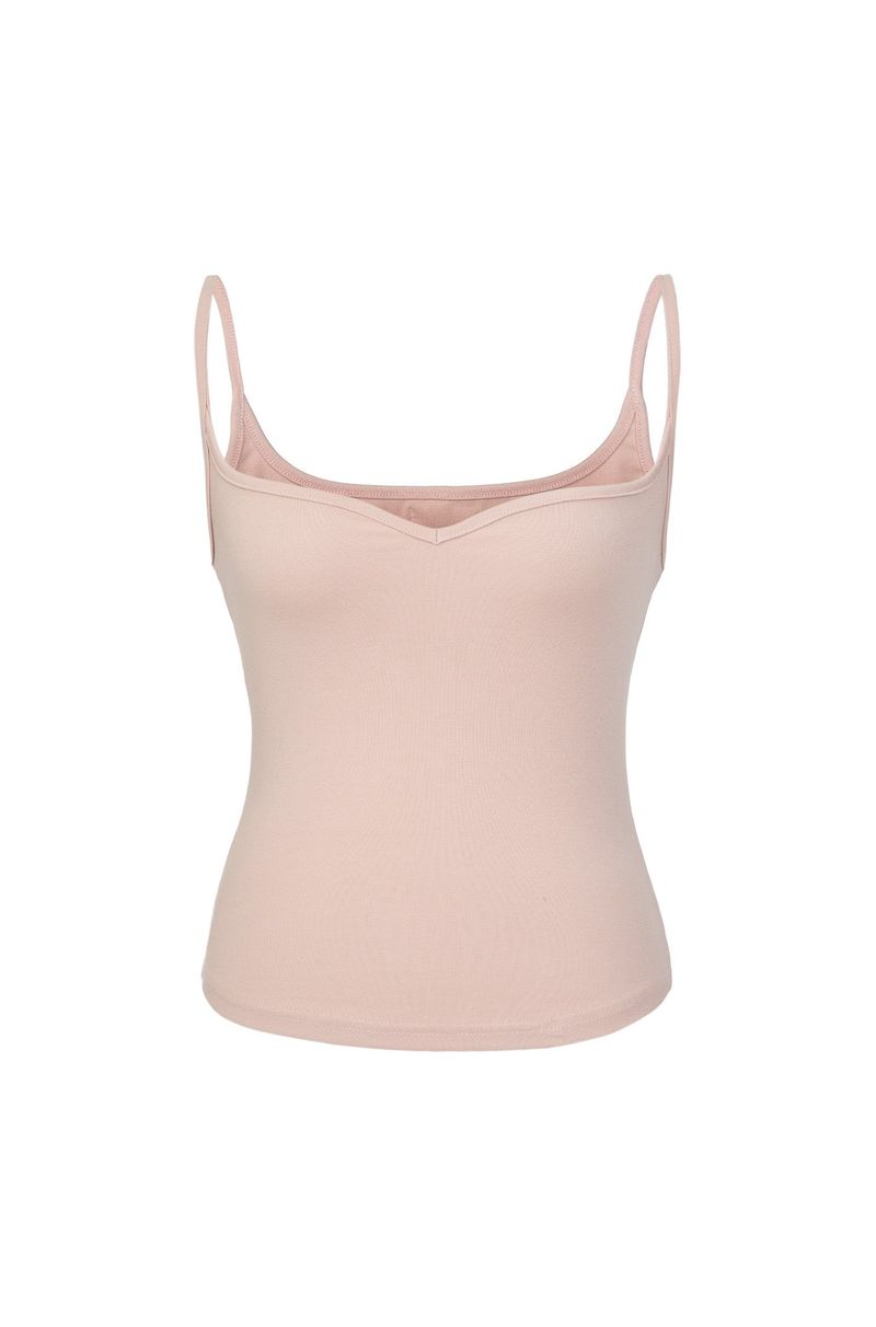 Sweet heart neck Camisole (PINK)