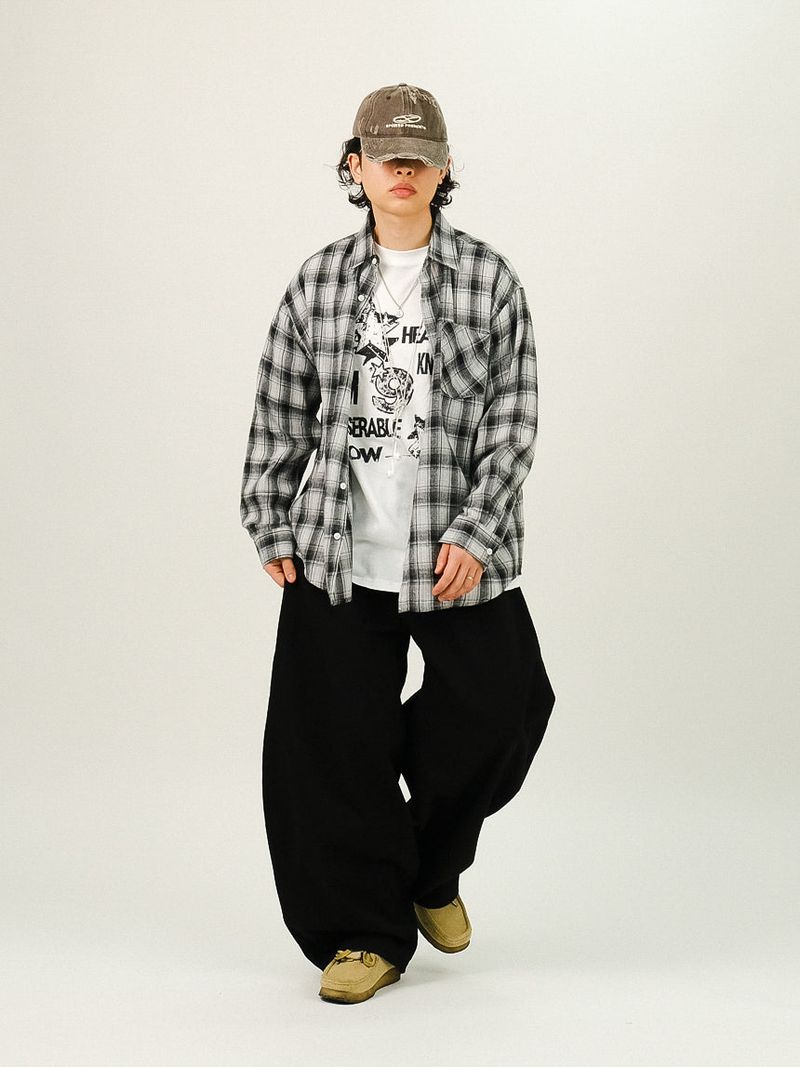 DE Back Point Wide Balloon Pants