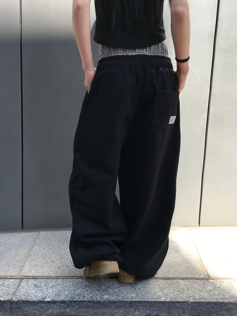 Dio Check Sagging Sweatpants (2c)