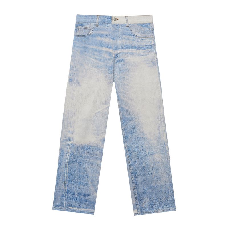 INSTANTFUNK（インスタントファンク）の「Digital printing straight-leg jeans（Pants）」