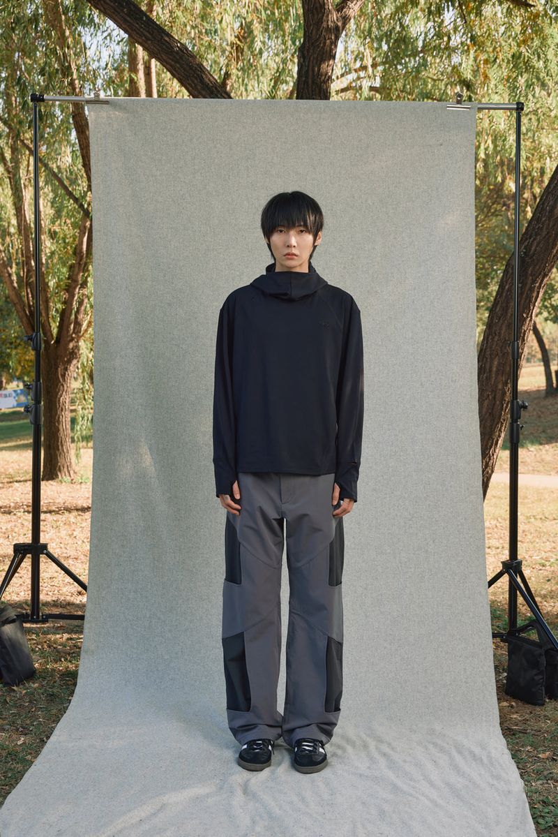 CUT OUT PANTS [GRAY]