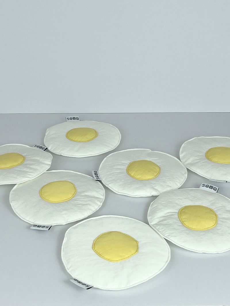 The weight of a fried egg