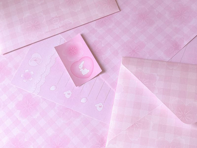 Cherry blossom rabbit ♡ letter set