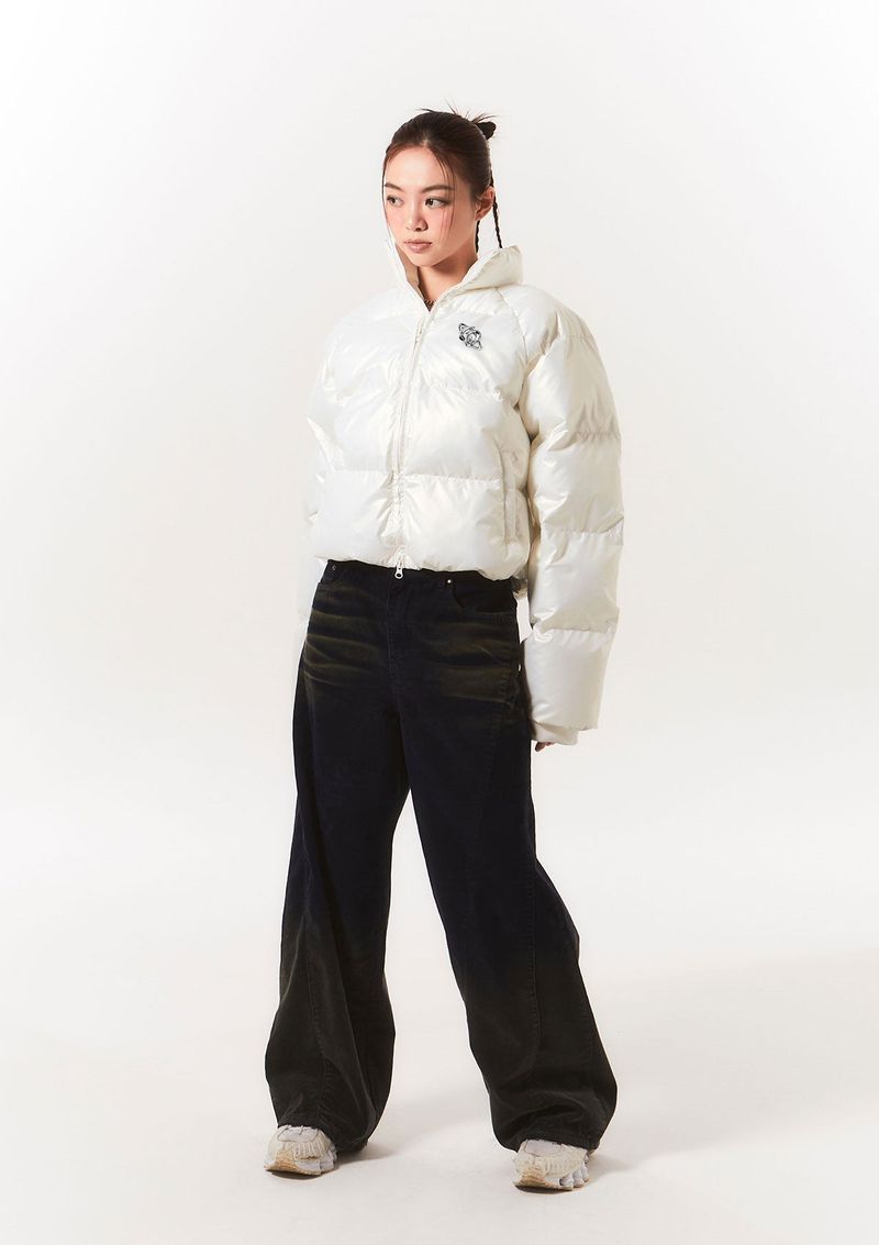 high beam puffer jk - pearl white
