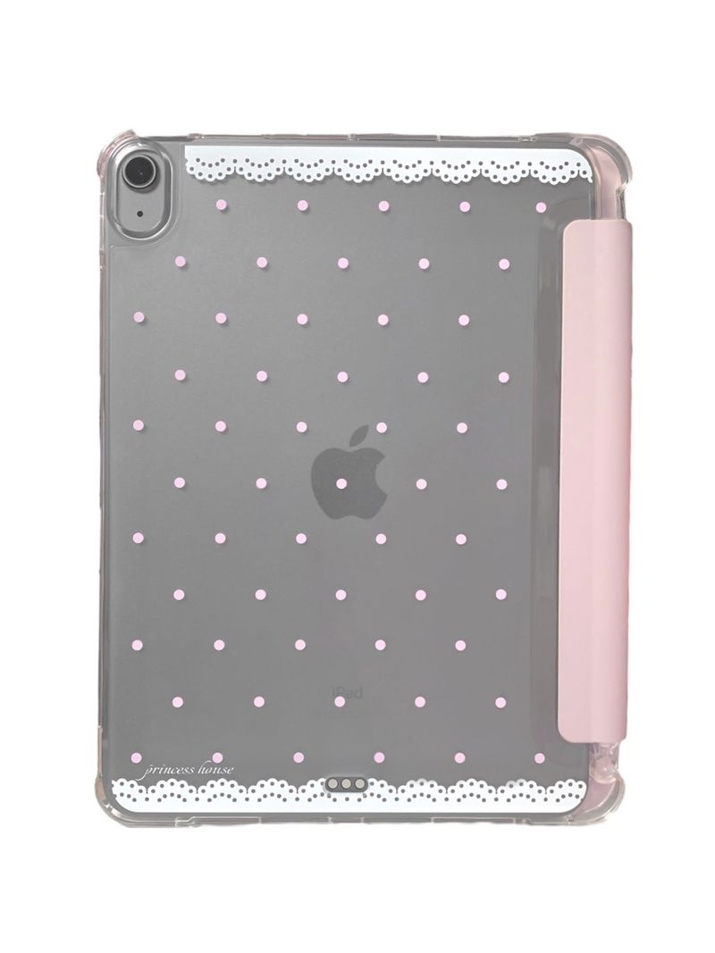 lace polka dot ipad case (for tablets 11” above)