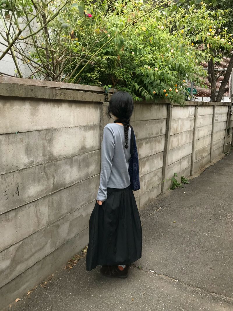 レイヤード カラーブロックティー