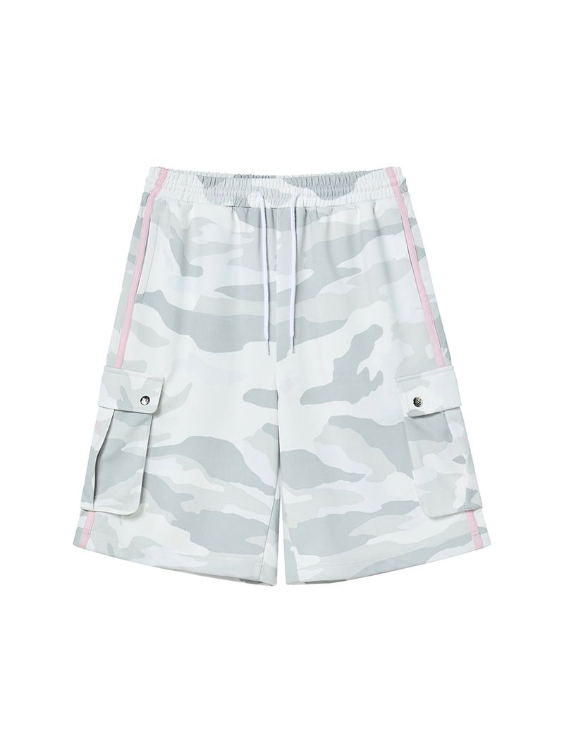 TOUGH BEAR CAMO HALF PANTS (LIGHT GREY)