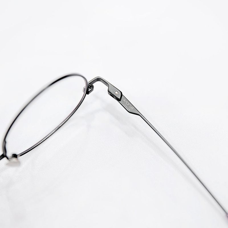 Knouun Round titanium glasses CODE. 103. D Black