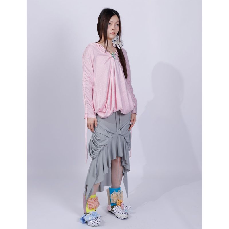 ポルカドットツーウェイドレス/トップス