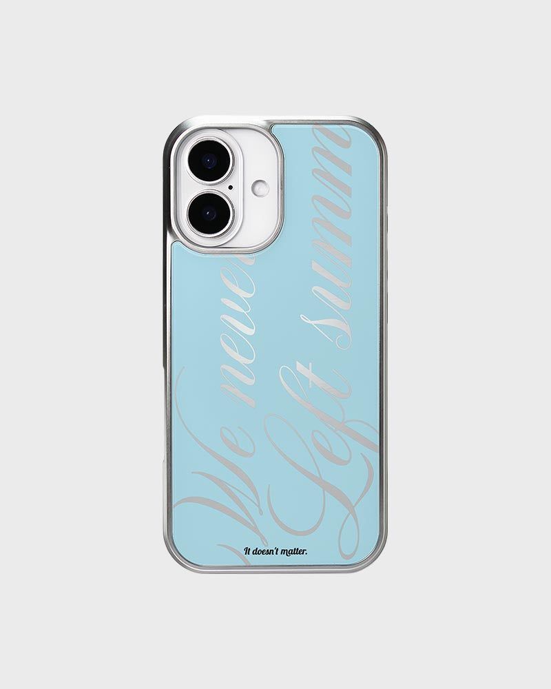 it doesn't matter.（イットダズントマッター）の「We never left summer phone case (Blue)（Smartphone Accessories）」
