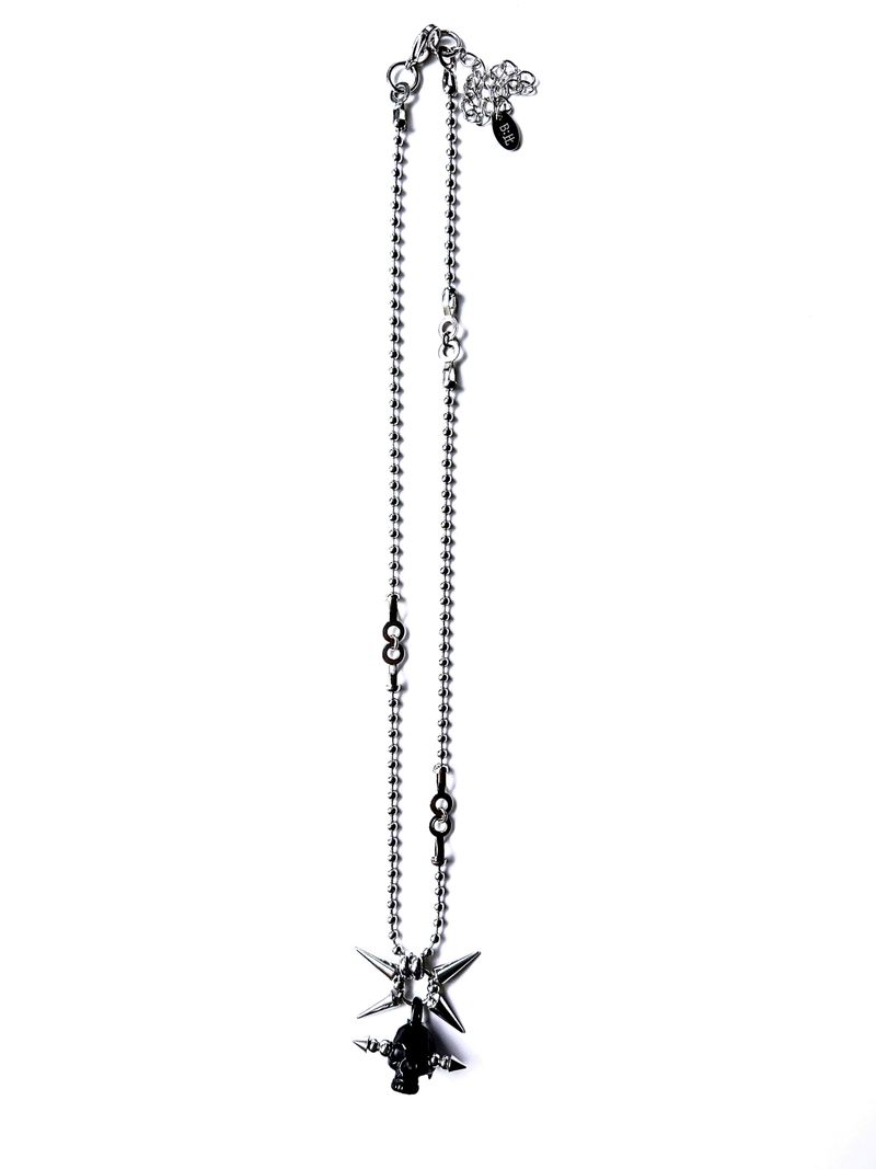 Horned Skull Long Necklace
