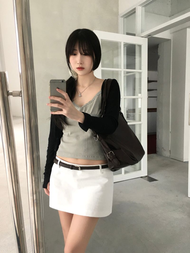 Vine Low-rise Mini Skirt (4 colors)