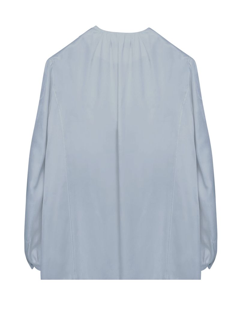 Satin scarf blouse