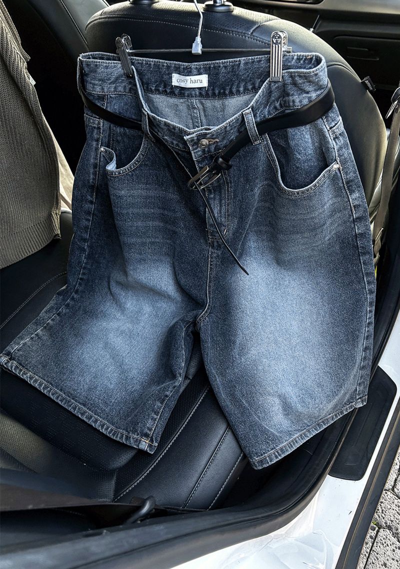 Wide Bermuda Denim