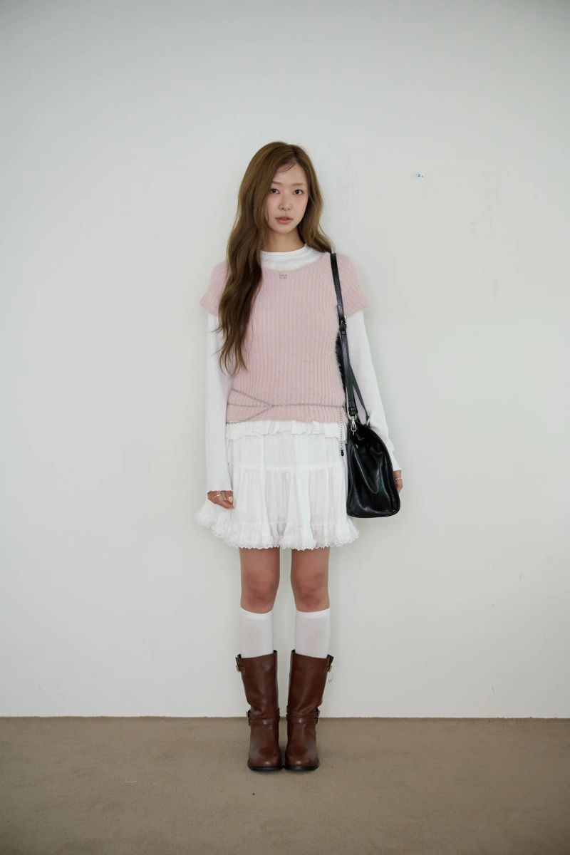 WHISPER RIB HALF KNIT